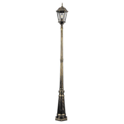 Светильник садово-парковый, 60W 230V E27 черное золото, PL156, Feron 11324