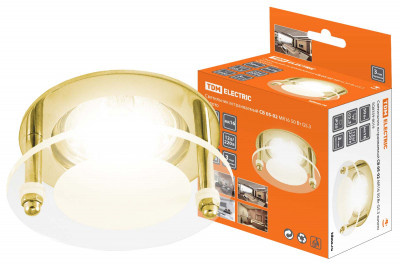 Светильник встраиваемый СВ 05-02 MR16 50Вт G5.3 золото TDM Electric, SQ0359-0019