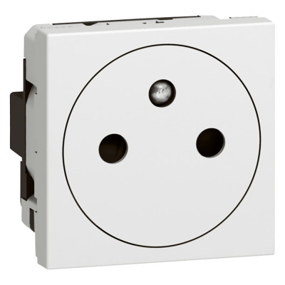 Legrand Розетка 2К+З - с автоматическими клеммами - Программа Mosaic - 2 модуля - белая, 077132