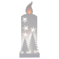 Eglo 650-17 Светильник GRANDY, 12X0,06W (LED), 3V, 36х13 см, дерево ,белый, 3x АА (не в комплекте)