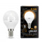 Лампа Gauss Шар 9.5W 890lm 3000K E14 LED 1/10/100, 105101110