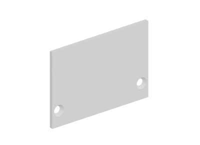 Donel,Боковая  глухая заглушка для профиля DN18511 Цвет:Белый матовый, RAL9003,Серия:DN8ALE, DNCAP18511RAL9003