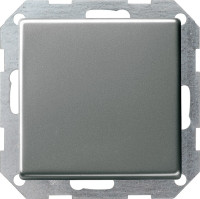 285120 - Gira E22 Клавишный выключатель с самовозвратом и тыльной подсветкой, сталь