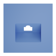 Накладка для розетки компьютерной RJ45 кат.6, S70 (деним), VLS001315