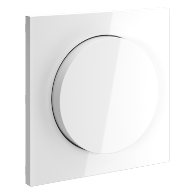 Накладка для светорегулятора поворотно-нажимного, S70 (белый глянцевый), VLS002001