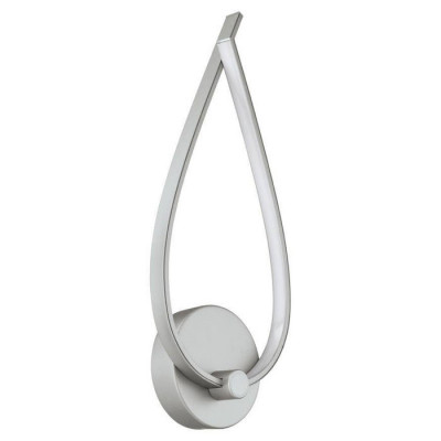 98889 Бра PALOZZA 1, LED 10W, 1300lm, L170, H425, B110, A60, алюминий, матовый никель//пластик, 98889