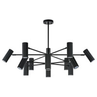 Lightstar 718327 (MD2166-12A) Люстра ROMA 12х28W GU10 (led) MATT BLACK (в комплекте)