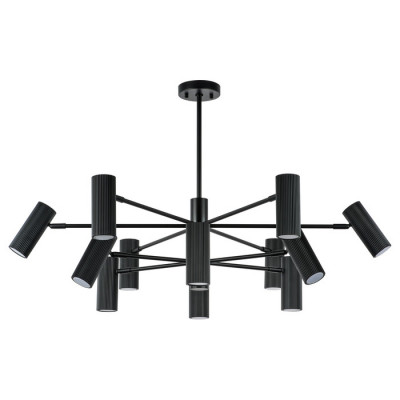Lightstar 718327 (MD2166-12A) Люстра ROMA 12х28W GU10 (led) MATT BLACK (в комплекте)