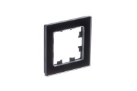 ATN361001 - ATLASDESIGN NATURE 1-постовая РАМКА, НАТУРАЛЬНОЕ СТЕКЛО, ЧЕРНЫЙ, Systeme Electric