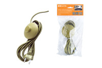 Шнур с ножным выключателем и плоской вилкой ШУН01В ШВВП 2х0,75мм2 3,5м. бронза TDM Electric, SQ1305-0063 Шнур с ножным выключателем и плоской вилкой ШУН01В ШВВП 2х0,75мм2 3,5м. бронза TDM Electric, SQ1305-0063