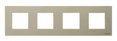 N2274 CV - Рамка 4-постовая, серия Zenit, цвет шампань - 2CLA227400N1901