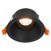 ST LUCE ST207.408.01 Св-к встр. Черный GU10 1*50W  D103xH52 220V Без ламп