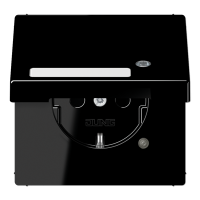 SCHUKO-розетка с крышкой  , LS1520NAKLKOSW