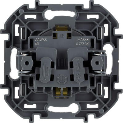 Legrand Розетка с заземлением - Legrand Inspiria - со шторками 16А 250В винтовые зажимы - антрацит, 673733