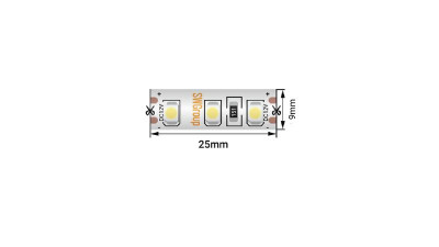 Лента светодиодная стандарт 3528 120LED/м 9.6Вт/м нейтр. бел. 24В IP66 со скотчем 3М (уп.5м) SWG Standard 00-00014787