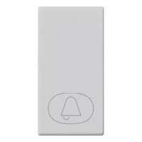 Vimar Клавиша на 1 модуль с символом-звонок с подсветкой, серебро, 14021.C.SL