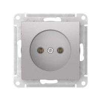 ATN000341S - ATLASDESIGN РОЗЕТКА без заземления без шторок, 16А, мех., быстрозажим. клем., АЛЮМИНИЙ, Systeme Electric