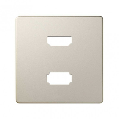 Simon 82 Накладка для розетки HDMI + USB 2.0 для передачи данных цвета шампань, 8201095-034