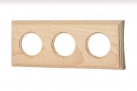 Bironi Рамка 3 постовая для скрытого монтажа (Натурэль на бревно 280мм), BF4C28-630-10
