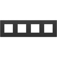 Vimar Накладка на Eikon Exe на 8 модулей (2+2+2+2) расстояние между центрами 71мм, антрацит, 22669.03 Vimar Накладка на Eikon Exe на 8 модулей (2+2+2+2) расстояние между центрами 71мм, антрацит, 22669.03