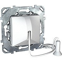 ВЫКЛЮЧАТЕЛЬ со шнуром 1 м, без фиксации, сх. 1, БЕЛЫЙ