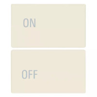 Vimar Две половинки клавиши 2M с символами ON/OFF конопляные, 31480.2YC