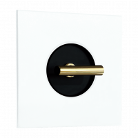 Выключатель 1-клавишный, тумблерный, FEDE Twenty цвет, Matt White