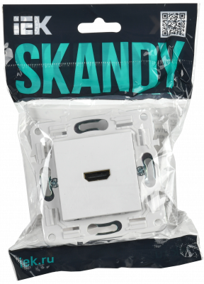 SKANDY Роз. HDMI SK-H01W арк. бел. IEK, SK-H10-K01