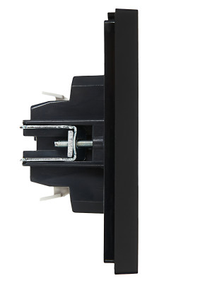 FORTE&PIANO Выключ. 2-кл. с инд. 10А FP106 чер. IEK, FP-V20-1-10-1-K02