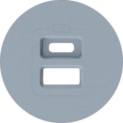 Donel D16 матовый серый  Накладка для розеток USB, DO28640