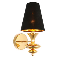 Evoluce SL1137.201.01 Светильник настенный Французское золото/Черный E14 1*40W
