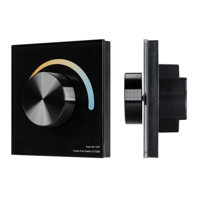 Панель SMART-P20-MIX-G-IN Black (12-24V, 4x3A, Rotary, 2.4G) (Arlight, IP20 Пластик, 5 лет), 033762