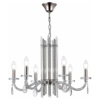 ST LUCE SL1656.103.06 Люстра подвесная ST-Luce Никель/Прозрачный E14 6*40W