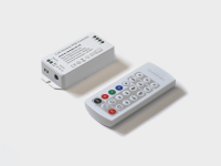 Контроллер RGB, 2.4G с пультом, 21 кноп., DC12/24V, <16A(MAX), SW-RGB-2.4G-16A