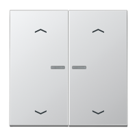 Клавиша для KNX кнопки, 2 группы, с окошком с символами «стрелки»; металл; алюминий, AL102KO5P