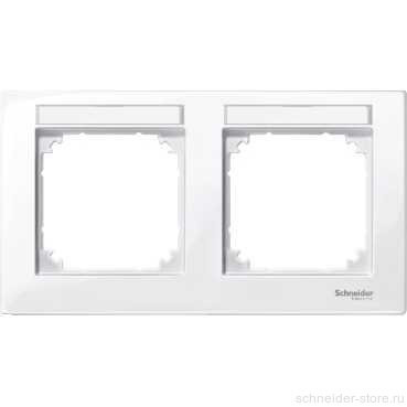 M-Plan Рамка 2-ная горизонт. с полем для надписи, активно-бел.