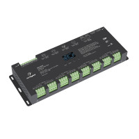 Декодер SMART-DMX-SUF (12-24V, 24x5A, XLR3, RJ45) (Arlight, IP20 Металл, 5 лет), 033769