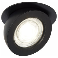 ST LUCE ST654.448.10 Св-к встр. Черный LED 1*10W 4000K 850Lm Ra>90 38° IP20 D109xH60 180-240V