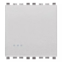 Vimar Переключатель 1P 16AX 2M ,серебро матовое, 20005.2.N