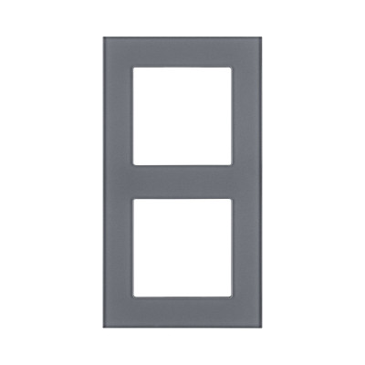 Рамка 2-постовая, стекло серый Kollinger Asthetik AS2GY