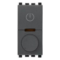 Vimar Выключатель поворотный с диммированием освещения ведущий 230V универсальный, серый, 20136.1