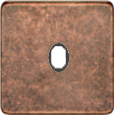 FD04320RU-M Fede Fede Накладка для 1-го тумблера, Rustic Cooper/черн.