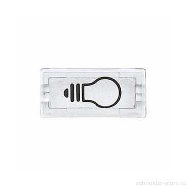 Линза для клавиши с символом "Свет", прозрачная