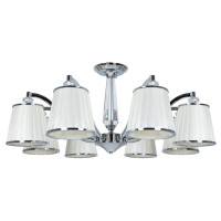 Arte Lamp TALITHA, Люстра, цвет арматуры - ХРОМ, цвет плафона/декора - БЕЛЫЙ, 8х40W E14, A4047PL-8CC