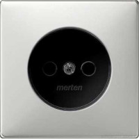 SD Накладка для розетки 2К 16А 250В~, стальн.