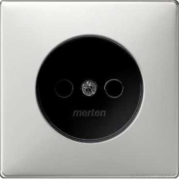 SD Накладка для розетки 2К 16А 250В~, стальн.