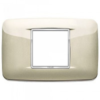 Vimar Накладка с закруглениями для 2 модулей центрально шампань металлик, 20682.C07