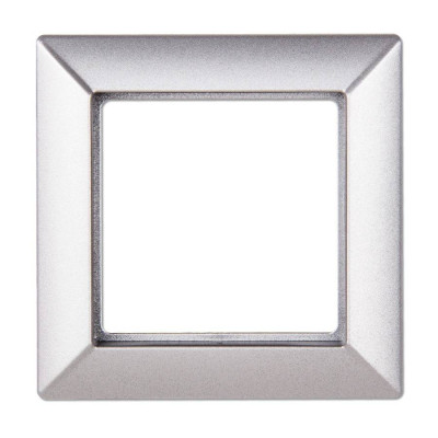 Рамка 1-пост; Eco Profi; термопласт; алюминий, EP481AL