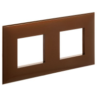 4422904 - ДКС Рамка ARTLEBEDEV, "Avanti", "Карамельный жемчуг", 2 поста