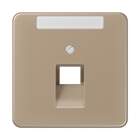 Крышка для ординарной телефонной и компютерной розетки  UAE; золотая бронза, CD569-1NAUAGB